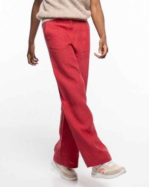 Alma & Lovis Trendige Marlenehose aus reinem Leinen | Leinen Marlene