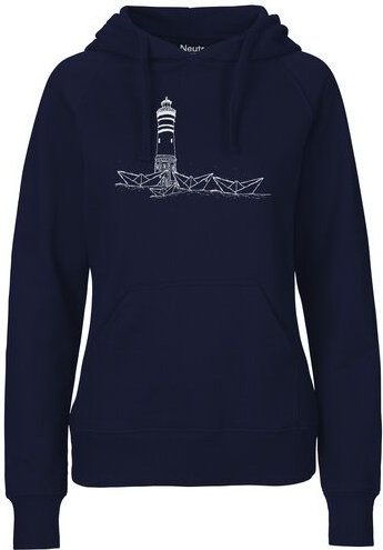 ilovemixtapes Fair gehandelter Bio Frauen Hoodie "Papierhafen" vegan, organic & fair