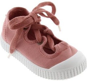 Victoria vegane Kinder-Schnürr-Ballerinas – Bailerina de Lona