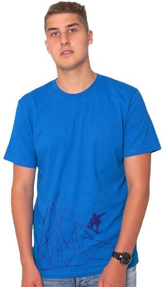 HANDGEDRUCKT "Origamipiste" Männer T-Shirt