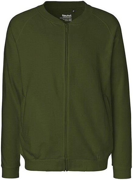 Neutral® Herren Unisex Sweatjacke ohne Kapuze