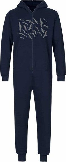 Peaces.bio - handbedruckte Biomode Jumpsuit Möwen Damen