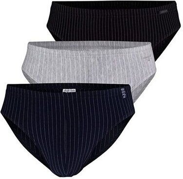 Ammann 3er Pack Herren Slip gestreift aus Bio-Baumwolle