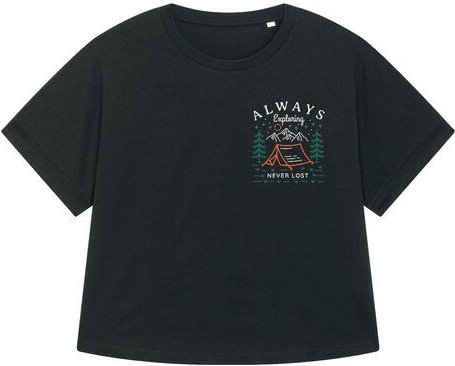 Thumbnail - watapparel Oversize T-Shirt Frauen Always exploring never lost