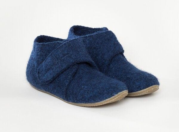 Kitz-Pichler Kinder-Hüttenschuh Juno - Kinder Hausschuh aus 100% Schurwolle für Mädchen & Jungen