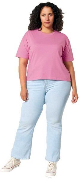 YTWOO Damen Boxy T-Shirt aus Bio-Baumwolle