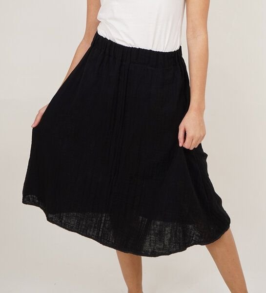 Lena Schokolade Musselin Rock aus Bio-Baumwolle versch. Farben