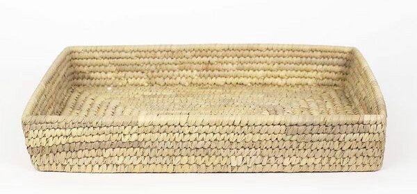 A World of Craft / Afroart PALM OMAR flacher Korb, Korbtablett