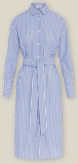 WOTE Hemdblusenkleid lang mit Gürtel aus Organic Cotton