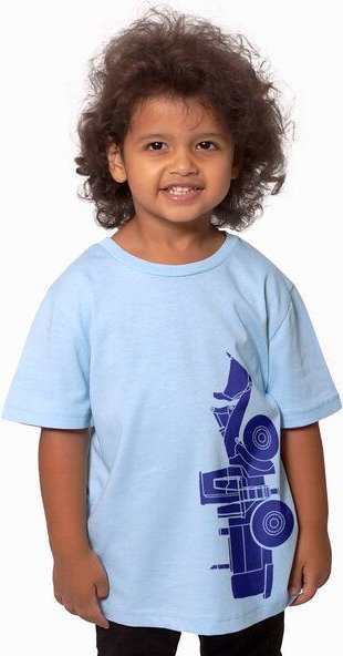 Thumbnail - HANDGEDRUCKT "Radlader 02" Kinder-T-Shirt