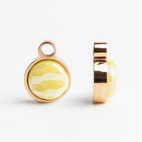 ALEXASCHA Anhänger für Ohrringe | Mix & Match Charms | Roségold