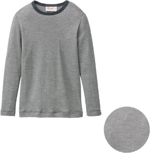 People Wear Organic Wolle Seide Langarm Shirt, geringelt