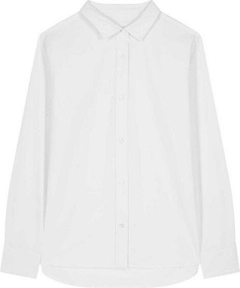 YTWOO Damen-Oxford-Hemd aus Bio-Baumwolle