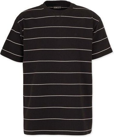 Honesty Rules Oversize French Terry Striped T-Shirt
