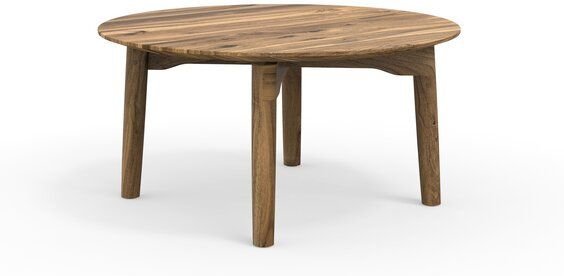 ekomia Runder Couchtisch Form S aus zertifiziertem Nussbaumholz