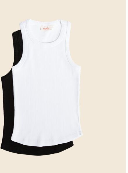 popeia Tank Top Set aus festem Bio-Baumwoll Stoff (gerippt)