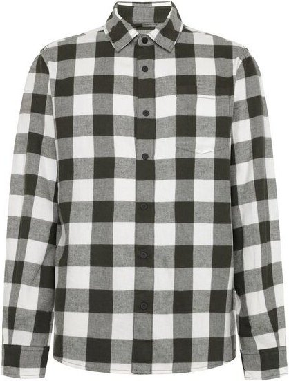 KnowledgeCotton Apparel Kariertes Flanellhemd aus Bio-Baumwolle GOTS/Vegan