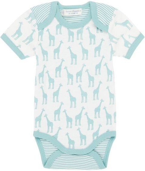 sense-organics Babybody Kurzarm *Giraffe* GOTS & Fair Trade I Sense Organics