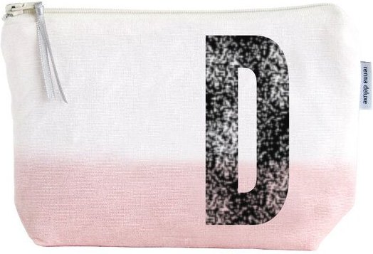 renna deluxe Kulturtasche und Kosmetiktasche mit Monogramm - ROSA