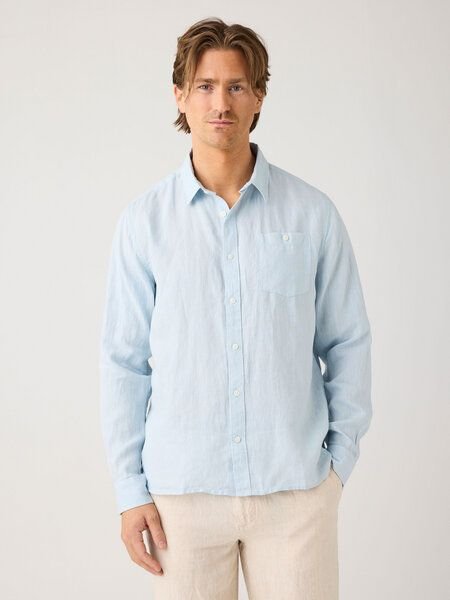 KnowledgeCotton Apparel Regular Hemd aus Bio-Leinen - GOTS/Vegan