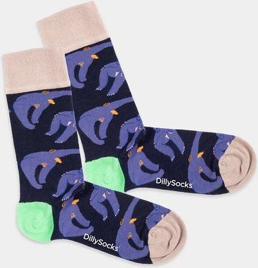 DillySocks Bunte Socken, Bio Baumwolle, moving bodies