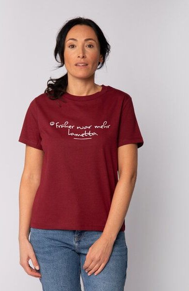 watapparel T-Shirt Frauen Früher war mehr Lametta