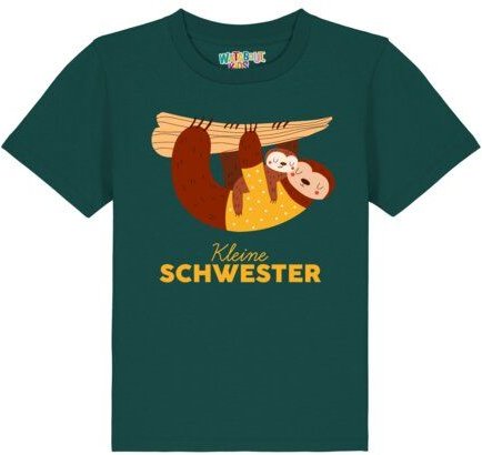 watabout.kids T-Shirt Kinder Faultier Kleine Schwester