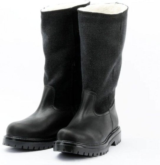 Grand Step Shoes Damen Stiefel pflanzlich gegerbtes Leder/Hanf