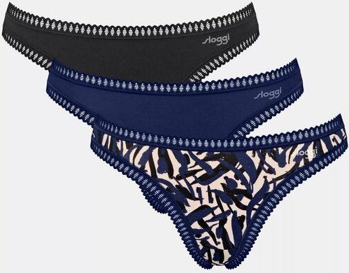 Sloggi 3er Pack GO Crush String Bio-Baumwolle