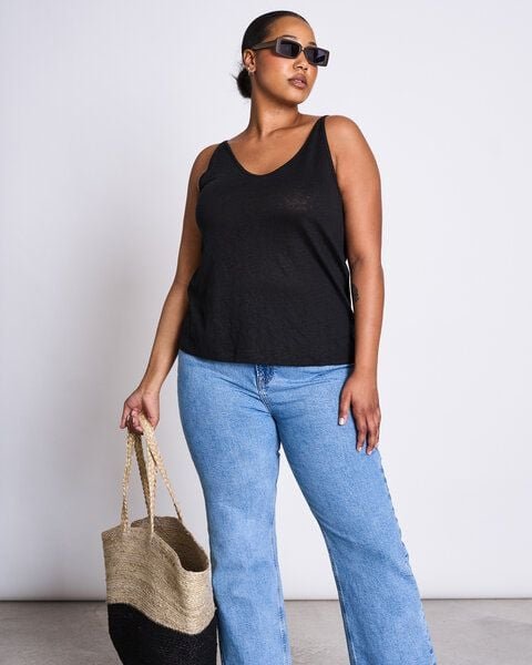 Thumbnail - JAN N JUNE Top TRIANGLE LINEN