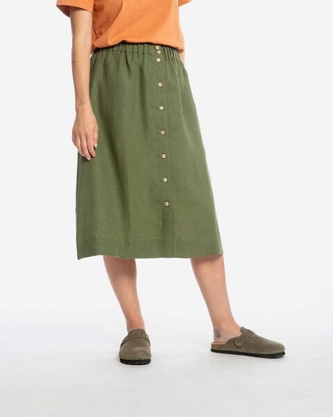 Matona Rock | Midi Skirt | aus Leinen