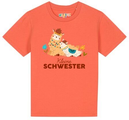 watabout.kids T-Shirt Kinder Lama Kleine Schwester