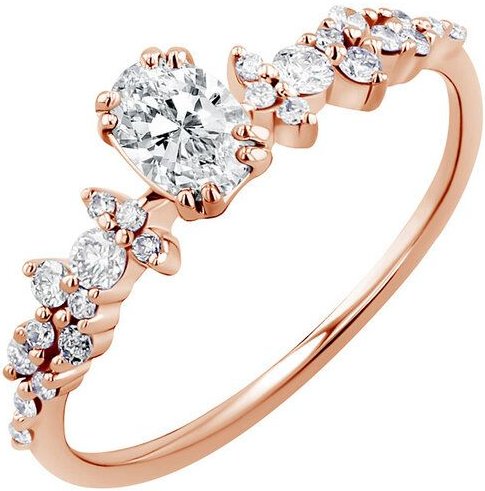 Thumbnail - Eppi Verlobungsring mit Moissanit und Lab Grown Diamanten Mica