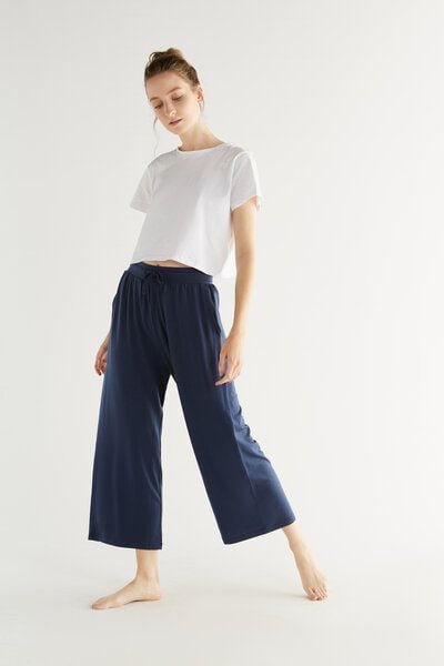 Thumbnail - True North Damen Wide Leg Pants Hose aus Tencel Lyocell Yogahose Wohlfühlhose T1322