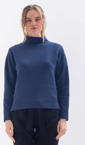 Studio Hertzberg Pullover *HAR-RRISS* mit Stehkragen aus Bio Baumwolle