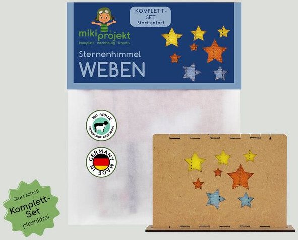mikiprojekt Bastelset Sternenhimmel weben