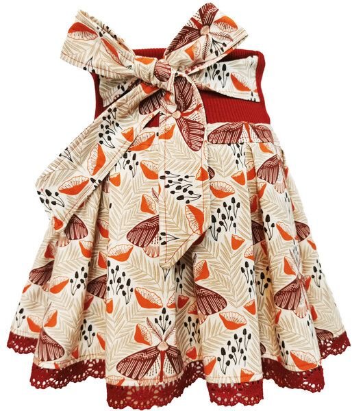 liebewicht Faltenrock Rock bunt gemustert für Mädchen aus Biobaumwolle