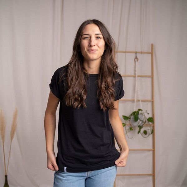 Vresh Clothing Vranziska - Kimono T-Shirt aus Tencel-Mix