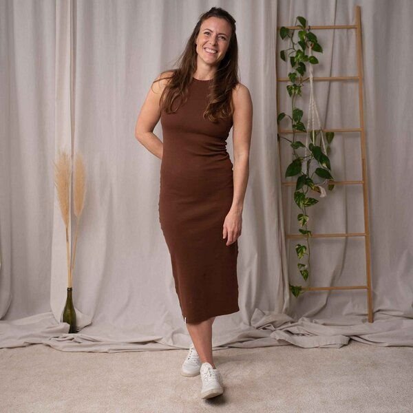 Vresh Clothing Violetta - Rib Kleid aus Biobaumwolle