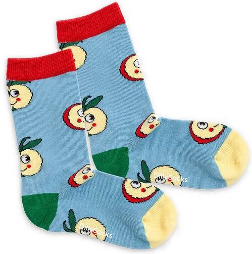DillySocks Kindersocken Lil Applelicious aus Biobaumwoll-Mix