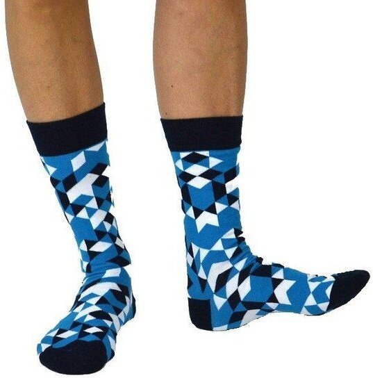 organic socks of sweden Socken mit eingestricktem Muster