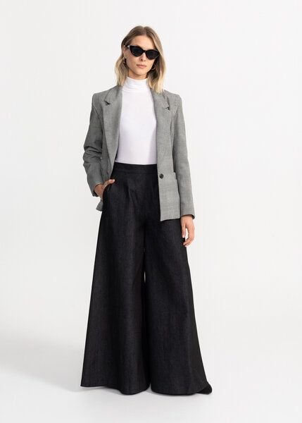 Thumbnail - De IONESCU Die Damenhose „Palazzo“ aus Denim