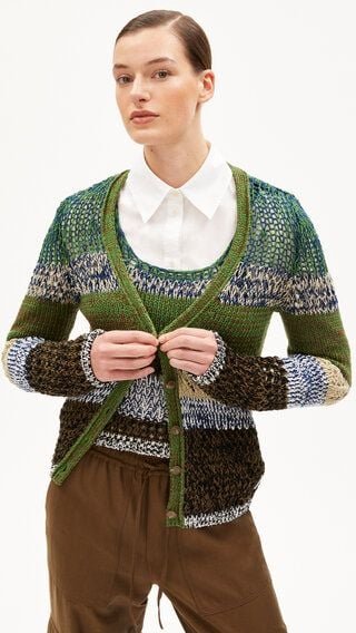 ARMEDANGELS AURORAA - Damen Strickjacke Slim Fit aus Bio-Baumwolle