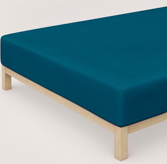 Thumbnail - Schlafgut Boxspring Spannbettlaken Pure 95% Biobaumwolle, 5% Elasthan - Matratzenhöhe bis 40cm