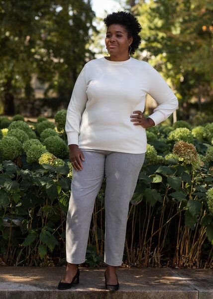 Daniela Salazar Bio-Baumwolle Hose CECIL Grau