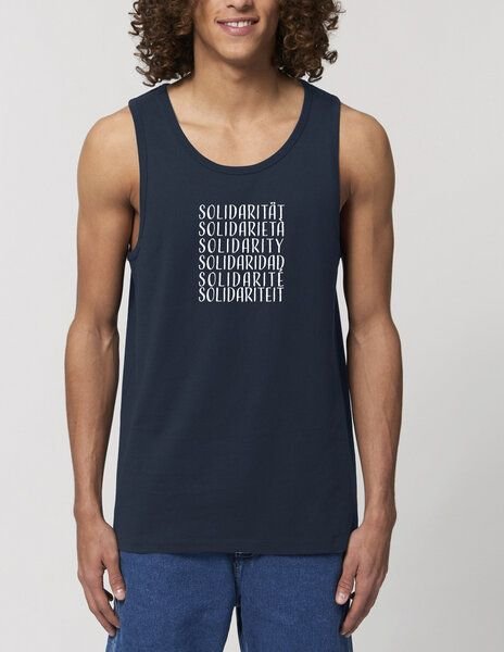 Human Family Herren Statement Tanktop aus Bio Baumwolle "Wake - Solidarity"