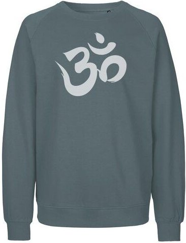 Peaces.bio - handbedruckte Biomode Bio Damen Sweatshirt Loose Fit Om