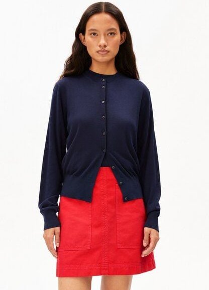 ARMEDANGELS FINE KNIT Damen Strickjacke aus Bio-Baumwoll Mix