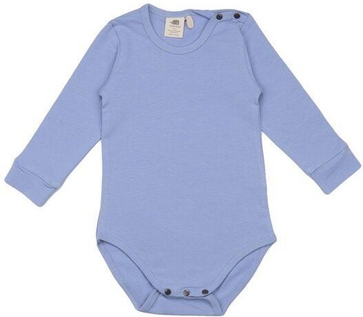 Baby Langarmbody Türkis-Blau aus GOTS-zertifizierter Bio-Baumwolle – Walkiddy