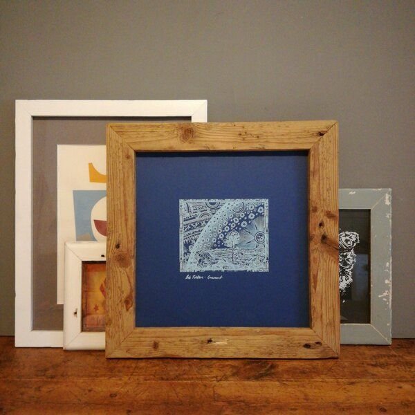 Kater Pawel -upcycling products- Vinyl -Wechselrahmen- Unikat! Recyceltes Holz